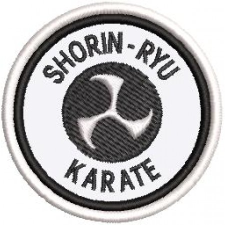Patch Bordado Shorin Ryu Karate 6,5x6,5 cm Cód.4123