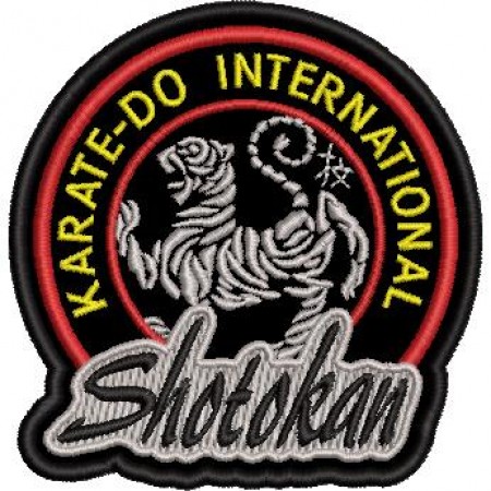 Patch Bordado Shotokan Karate-do Internacional 9x8,5 cm Cód.4125