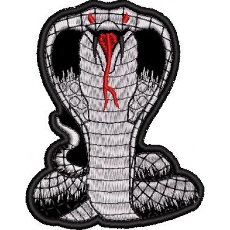 Patch Bordado Snake Cobra Serpente 10x7,5 cm Cód.1489