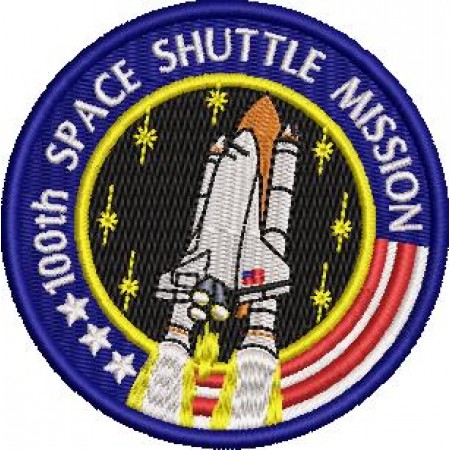 Patch Bordado Space Shuttle Mission 8x8 cm cód.2501