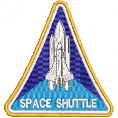 Patch Bordado Space Shuttle 8,5x8 cm Cód.2484