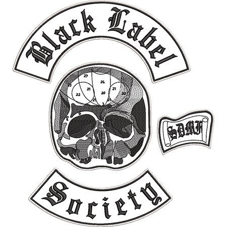 Patch Bordado Black Label Society 30x27 cm Cód.2622