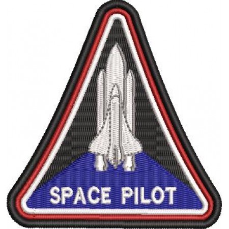 Patch Bordado Space Pilot 9x8,5 cm Cód.5313