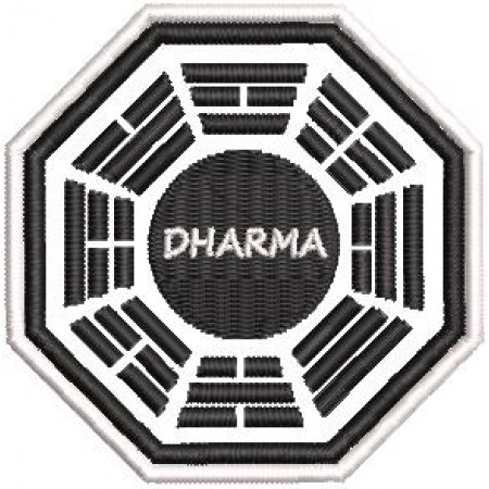 Patch Bordado Dharma 7,5x7,5 cm - Cód.4342