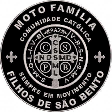 Patch Bordado bordado 30x30 cm -Filhos de São Bento- ATENÇÃO -exclusivo para integrantes do grupo Cód.5751