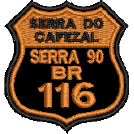 Patch Bordado Serra do Cafezal 5x4,5 cm Cód.5771