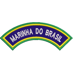 Patch Bordado Tarja de Ombro Marinha do Brasil 5,5x14 cm Cód.5812