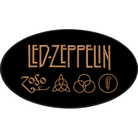 Patch Bordado Led Zeppelin 17,5x30 cm Cód.5996