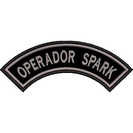 Patch Bordado Operador Spark 5x14 cm Cód.6441