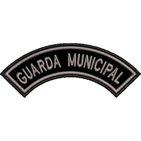 Patch Bordado Tarja Guarda Municipal 5x14 cm Cód.6443
