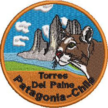 Patch Bordado Torres del Paine Patagonia 8x8 cm Cód.6126