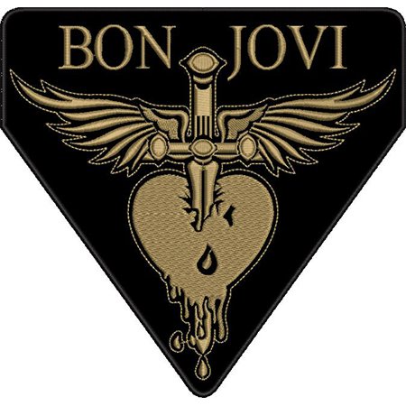 Patch Bordado Bon Jovi 20x20 cm Cód.6073