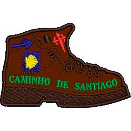Patch Bordado Caminho de Santiago 6x9 cm Cód.6399