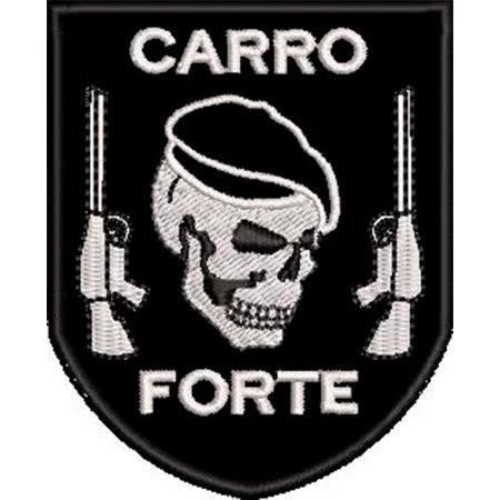Patch Bordado Carro Forte 10x8 cm cód.6346