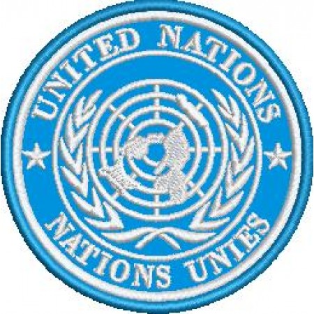 Patch Bordado Nações Unidas 8x8 cm Cód.6359