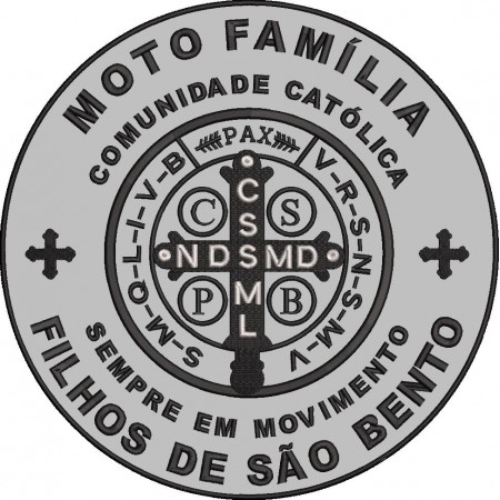 Patch Bordado REFLETIVO 30x30 cm -Filhos de São Bento- ATENÇÃO -exclusivo para integrantes do grupo Cód.FSBRF30