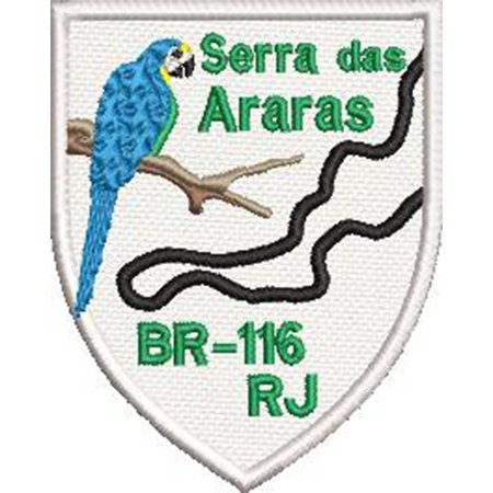 Patch Bordado Serra das Araras - 8x6,5 cm Cód.6152