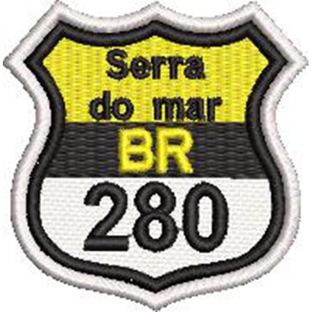 Patch Bordado Serra do mar 6x6 cm Cód.6136