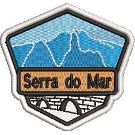 Patch Bordado Serra do Mar 7x7 cm Cód.6139